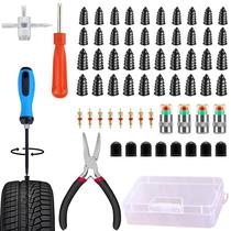 Kit de reparo de pneus Filiouce 64 peças, tipo parafuso Kit de reparo de pneus Filiouce 64 peças, tipo parafuso