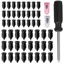 Kit de Reparo de Pneus Fuvylonk com 50 Peças e Pregos Espirais de Borracha Kit de Reparo de Pneus Fuvylonk com 50 Peças e Pregos Espirais de Borracha