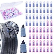 Kit de Reparo de Pneus Hoapavi 60 Peças com Pregos de Borracha Kit de Reparo de Pneus Hoapavi 60 Peças com Pregos de Borracha