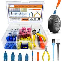 Kit de reparo de pneus SFPNSHHY 100 peças de pregos de borracha 4 tamanhos Kit de reparo de pneus SFPNSHHY 100 peças de pregos de borracha 4 tamanhos
