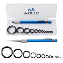 Kit de reparo de vara de pesca, 27 peças, guias de cerâmica, anéis com pinça