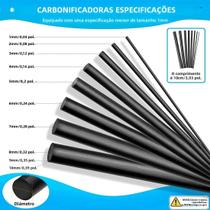Kit De Reparo De Varas De Pesca Em Fibra De Carbono De Alta Resistência 1mm a 10mm 10cm Para Varas Kit De Reparo De Varas De Pesca Em Fibra De Carbono De Alta Resistência 1mm a 10mm 10cm Para Varas