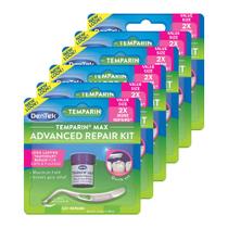 Kit de Reparo Dental Temparin Max - 13+ Reparos, 2,64g (Pack de 6)