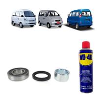 Kit de reparo do rolamento da roda traseira towner junior hafei 2007 a 2013 com desengripante Kit de reparo do rolamento da roda traseira towner junior hafei 2007 a 2013 com desengripante
