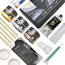 Kit de Reparo Kintsugi RUIOT - Com Pó de Ouro e Prata (Seguro para Alimentos)