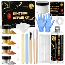Kit de Reparo Kintsugi Ysdiamy com Cola Cerâmica Segura para Alimentos Kit de Reparo Kintsugi Ysdiamy com Cola Cerâmica Segura para Alimentos