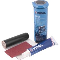 Kit de reparo para câmara de bicicletas com 3 peças cx com 12 jogos - EV 01 - Vipal