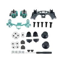 Kit De Reparo Para Controle PS4: Botões Condutivos De Borracha L1 R1 L2 R2, Joysticks 3D, Parafusos