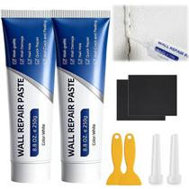 Kit de reparo para drywall 2 peças com massa para reparo de parede e espátula