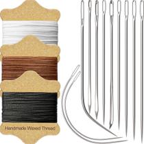 Kit de reparo para estofados VONEEDL com linha encerada e agulhas Kit de reparo para estofados VONEEDL com linha encerada e agulhas