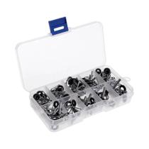 Kit De Reparo Para Passadores De Vara De Pesca Em Cerâmica Lisa, 80 Peças, Olhais E Acessórios De Kit De Reparo Para Passadores De Vara De Pesca Em Cerâmica Lisa, 80 Peças, Olhais E Acessórios De
