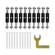 Kit De Reparo Para Tomada De Parede Ajustável Com 10 Parafusos Cassete, Haste De Suporte E Chave - Kit De Reparo Para Tomada De Parede Ajustável Com 10 Parafusos Cassete, Haste De Suporte E Chave -