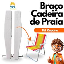 Kit de Reparo Troca Reposição Braço de Cadeira de Praia Alumínio ou Aço Praticidade e Renovação em Minutos Kit de Reparo Troca Reposição Braço de Cadeira de Praia Alumínio ou Aço Praticidade e Renovação em Minutos