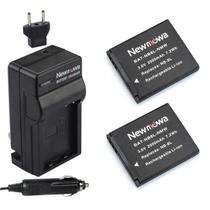 Kit de reposição de bateria e carregador Newmowa NB-8L (pacote com 2)