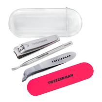 Kit de resgate de unhas Tweezerman Mini Neon com cortador, pinça, etc