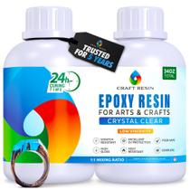 Kit de resina epóxi Craft Resin Crystal Clear 1L, seguro para alimentos e UV