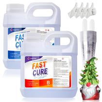 Kit de resina epóxi Joyartss 2,1 L Fast Cure Crystal Clear Kit de resina epóxi Joyartss 2,1 L Fast Cure Crystal Clear