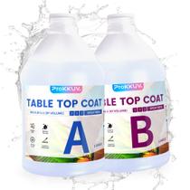 Kit de resina epóxi ProKKUV Crystal Clear de 7,6 litros com resistência a UV Kit de resina epóxi ProKKUV Crystal Clear de 7,6 litros com resistência a UV