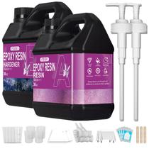Kit de resina epóxi Puduo Crystal Clear 2.1L com acessórios Kit de resina epóxi Puduo Crystal Clear 2.1L com acessórios