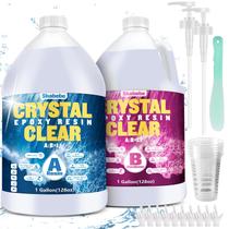Kit de resina epóxi Shabebe 7.57L Crystal Clear Food Safe com bomba