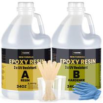 Kit de resina epóxi TAKIMO 2L resistente a UV para revestimento e fundição Kit de resina epóxi TAKIMO 2L resistente a UV para revestimento e fundição