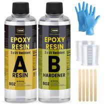 Kit de resina epóxi TAKIMO 480 ml 3 resistente a UV para revestimento DIY Kit de resina epóxi TAKIMO 480 ml 3 resistente a UV para revestimento DIY