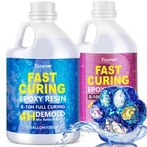 Kit de Resina Epoxi Teexpert 7.5L de Curado Rápido 4-10H Transparente