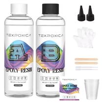 Kit de Resina Epóxi Texpoxica 500 ml Transparente Autonivelante