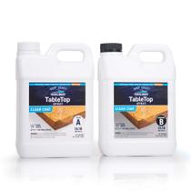 Kit de resina epóxi TotalBoat Table Top de 1 galão cristalino