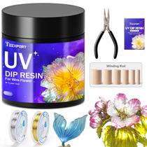 Kit de Resina UV para Sumergir Teexpert 100 g Transparente con Herramientas y Alambre