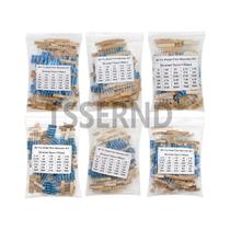 Kit De Resistor De Filme Metálico 150PCS 300PCS 1R-820K Ohm 1W 2W 3W 1% Tolerância 30 Tipos Kit De Resistor De Filme Metálico 150PCS 300PCS 1R-820K Ohm 1W 2W 3W 1% Tolerância 30 Tipos