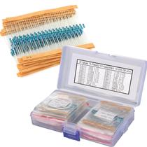 Kit De Resistor De Filme Metálico Sortido 600 Unidades 30 Valores 14W 1ohm-10Mohm 1% De Tolerância