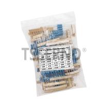 Kit De Resistores De Filme Metálico 1W 1/4W 1/2W 1% 300PCS Conjunto De Resistência De 10R-1M Ohm