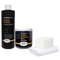 Kit de restauração de couro Furniture Clinic Leather Easy Navy Kit de restauração de couro Furniture Clinic Leather Easy Navy