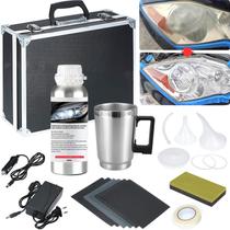 Kit de Restauração de Faróis PMBQIFAY - Com 200ml de Líquido de Reparo Kit de Restauração de Faróis PMBQIFAY - Com 200ml de Líquido de Reparo