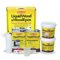 Kit de restauração de madeira Abatron 4L com resina epóxi LiquidWood