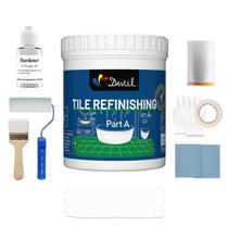 Kit de retoque de banheiras e azulejos DWIL Tub Paint White 1kg