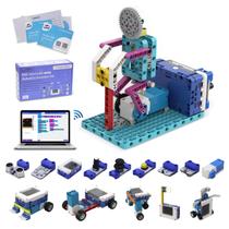 Kit de Robô Programável ICreateRobot, Kit Invertor Robótico 10 em 1 com BBC Micro:bit, Kit Educacional STEM para Construção de Robôs com Controle via APP, Aprenda MakeCode, MicroPython e Scratch para Crianças a partir de 9 anos Kit de Robô Programável ICreateRobot, Kit Invertor Robótico 10 em 1 com BBC Micro:bit, Kit Educacional STEM para Construção de Robôs com Controle via APP, Aprenda MakeCode, MicroPython e Scratch para Crianças a partir de 9 anos