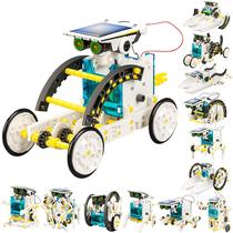 Kit de robô solar STEM, brinquedo de criação 13 em 1 para cr