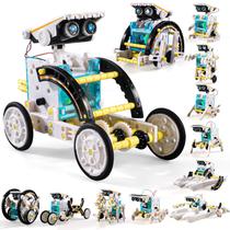Kit de robô solar STEM Lucky Doug 12 em 1 para crianças de 8 a 13 anos
