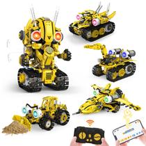Kit de Robô STEM 5 em 1 com Controle Remoto SliBoeyX 673 Peças Kit de Robô STEM 5 em 1 com Controle Remoto SliBoeyX 673 Peças