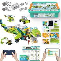 Kit de robôs de codificação Makerzoid Robot Master 200+ em 1 APP de 6 anos ou mais