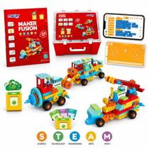 Kit de Robótica Maker Fusion 12 em 1 C/ Programação + Livro