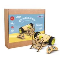 Kit de Robótica MDF Carrinho STEM Controle Sailor