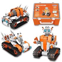 Kit de Robótica STEM Maker Explorer 3 em 1 C/ Programação + Livro - 427 Peças