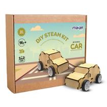 Kit de Robótica STEM Montagem Carro MDF