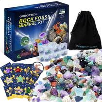 Kit de rochas e fósseis ORBOTECH Rock Collection com mais de 100 espécimes