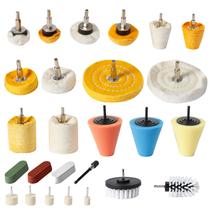 Kit de roda de polimento Medoon para furadeira, 26 unidades com tamanhos diferentes