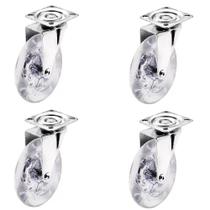 Kit de Rodizio Giratório Siliconado 100mm C/ 4 peças - Soprano Kit de Rodizio Giratório Siliconado 100mm C/ 4 peças - Soprano