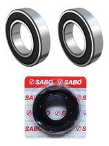 Kit de Rolamentos Brastemp e Consul 6006 2RS com Retentor Sabo Kit de Rolamentos Brastemp e Consul 6006 2RS com Retentor Sabo